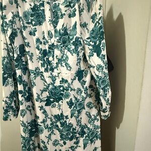 SHEIN Green Floral Maxi Dress